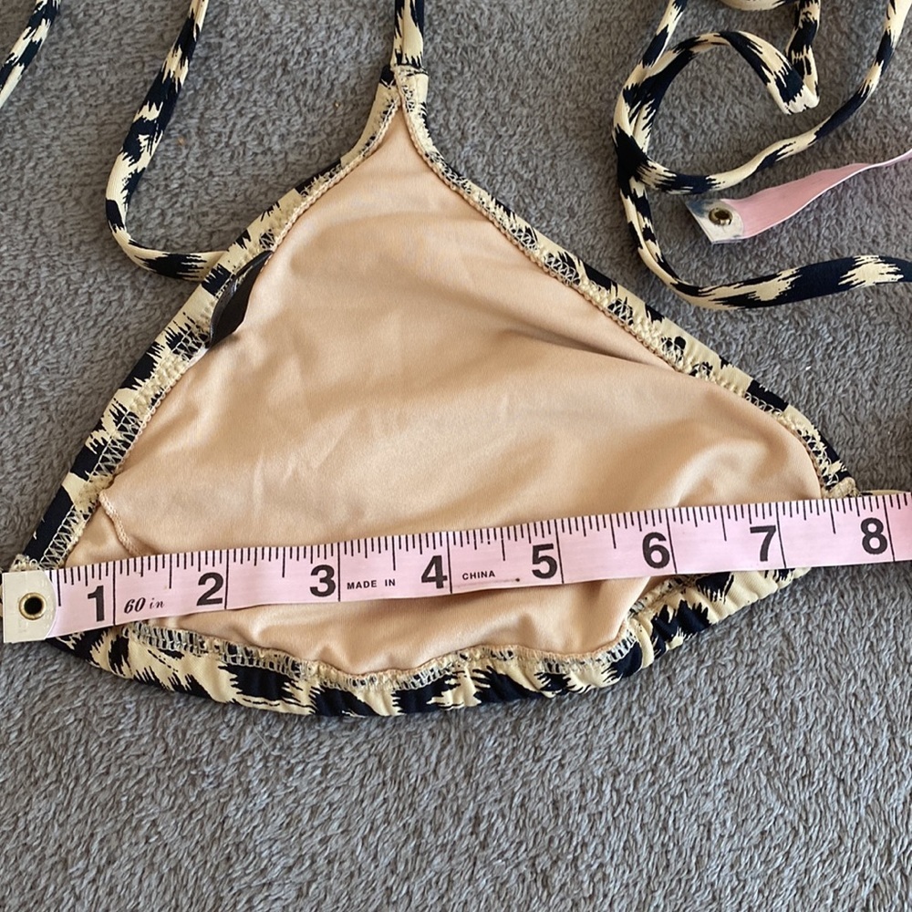 J. Crew Animal Print Two Piece Swimsuit - Picture 7 of 8